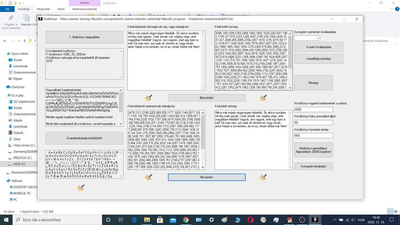 Kodkonyv Titkos Uzenet Szoveg Titkosito Szoveg Kodolo Uzenet Titkosito Weboldal Titkosito Program